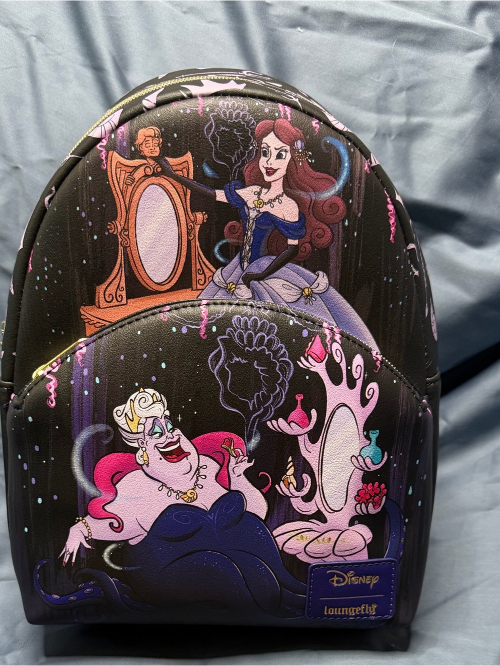 Loungefly Disney Ursula and Ariel Mini Backpack NWT